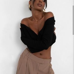 Ribbed button up cardi from reona